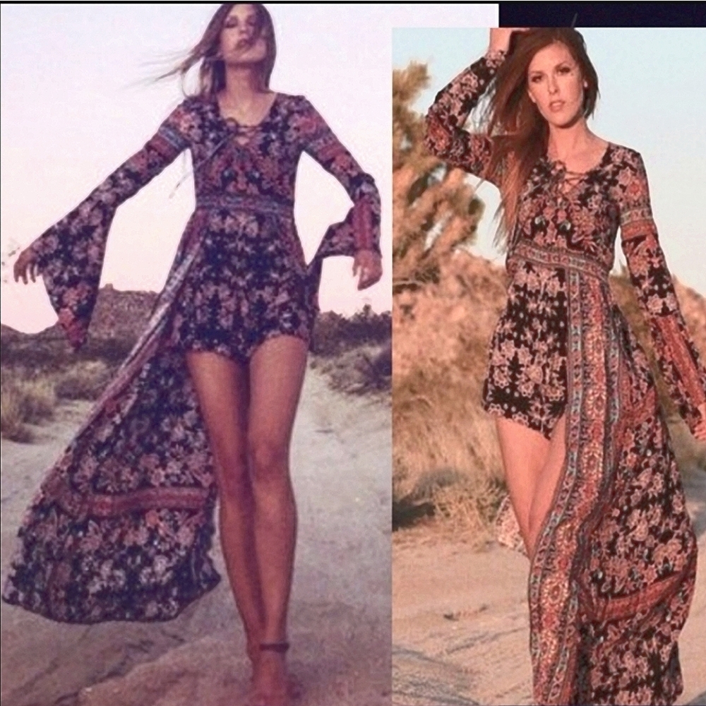 Classic Rock Couture Romper & Duster - S